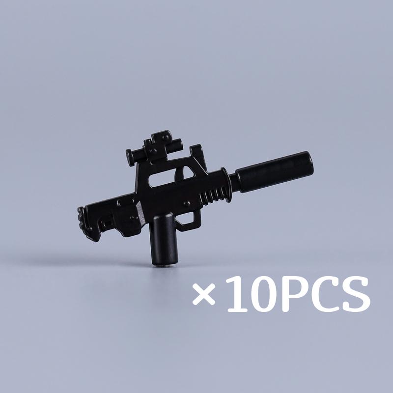 WW II Army Figures Accessory Parts Brick Playset WW2 Soldiers Army Warrior SWAT Police SWAT Machine Gun Scale Ratio Model Block Bricks Toys Playsetss