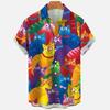 New Men's Large-size 1D Shirt, the Source of the Hot-selling Series 1D Digital Printed Hawaiian Shirt