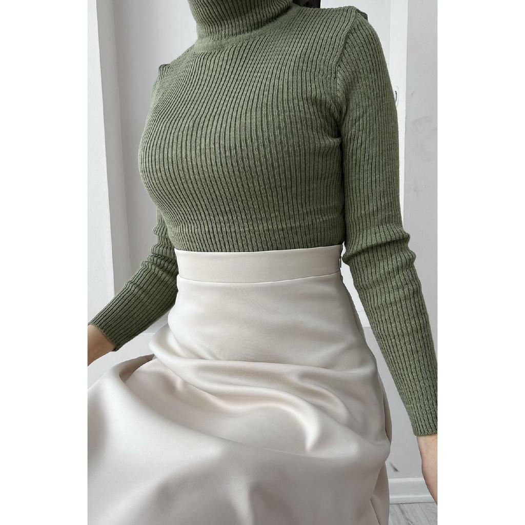 Scuba Hijab Flared Skirt