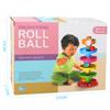 5 Layer Ball Drop and Roll Swirling Tower Development Educational Toy | Stack Drop Go Ramp Toy Set Gift Choice Activity Centre for 1-3 Years, Monkey
