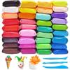 Eclet (Pack Of 12) Air Dry Clay, Colorful Children Soft Clay, Creative Art Crafts, Gifts For Kids-Multi Color. Non-Toxic