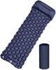 Inflatable Camping Pad Waterproof Lightweight Foldable Sleeping Mat for Tent Travel Single Person Blue