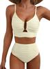 1Set Solid-color sexy gathered bikini swimsuit for women for beach wear