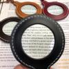 Leather Strap Magnifying Glass Necklace Handheld Magnifier Pendant Mini Magnifying Glass  Reading
