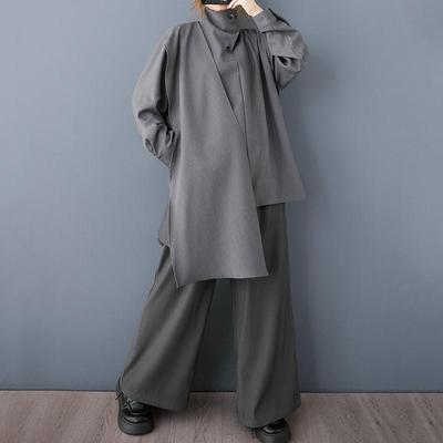 Long Sleeve Oversized Vintage Casual Loose Long Tops Women Spring Autumn Tee T-shirt