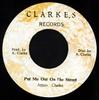 7inch Record AMOS CLARKE  Put Me Out On The Street NONE Clarkes Record 1975 Jamaica Reggae Ska  Dub Used