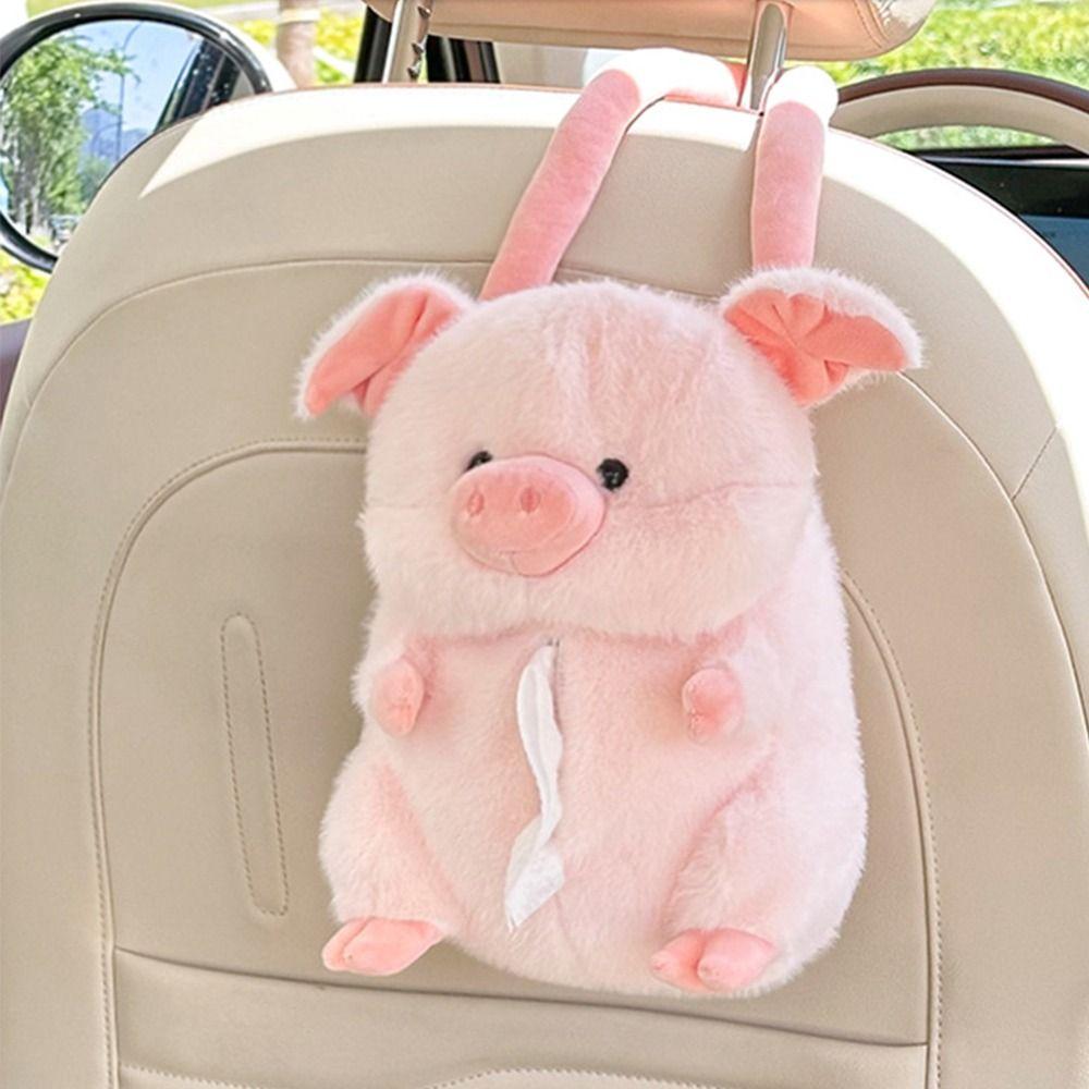 Animal Shape Elephant Car Seat Tissue Box Soft Wall Hanging Napkin Dispenser  Auto Accessories