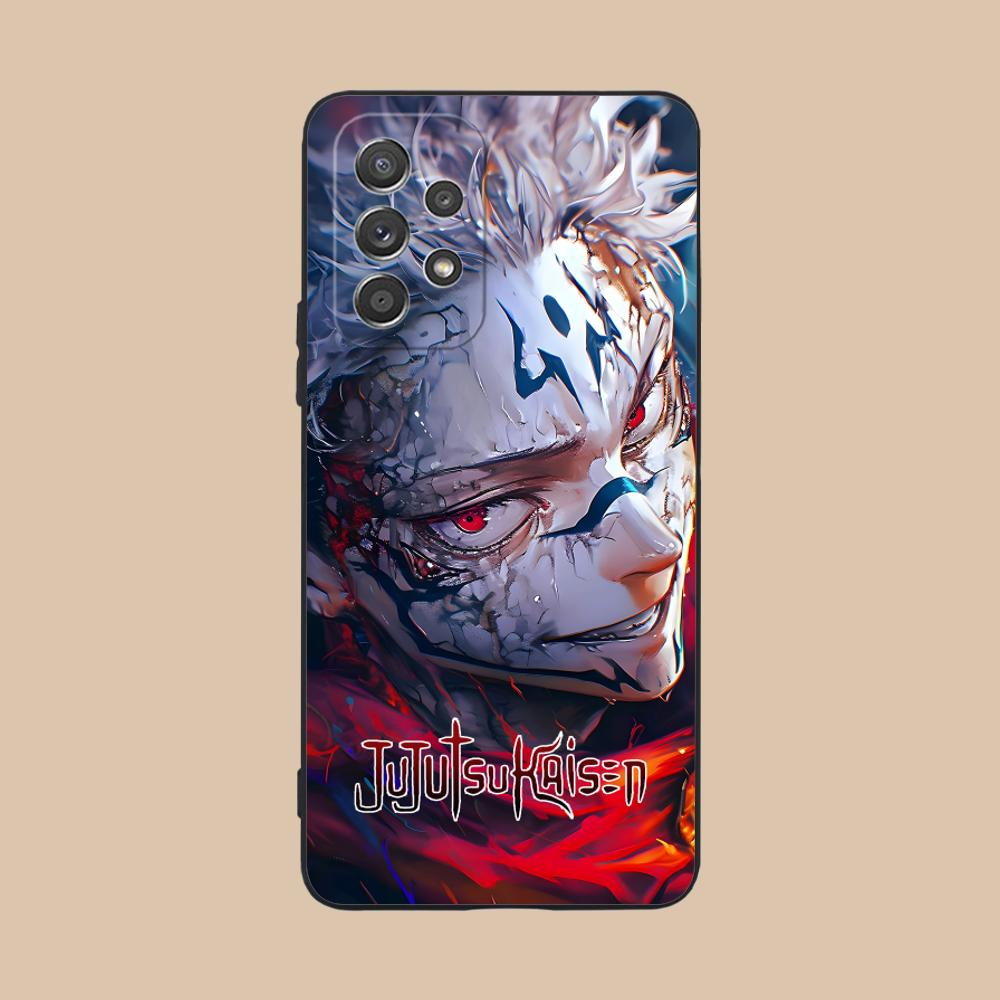 

Jujutsu Kaisen Sukuna Mobile Phone Case for Samsung Galaxy A56 55 54 53 52 51 36 35 34 23 16 15 5G Colorful Cover Luxury Pretty Galaxy A51 5G