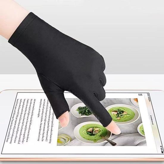 Men Sun Protection Gloves, Ultra Thin Summer Driving Gloves, Anti-Slip Palm, UV Protection Gloves for Fishing Cycling Hiking