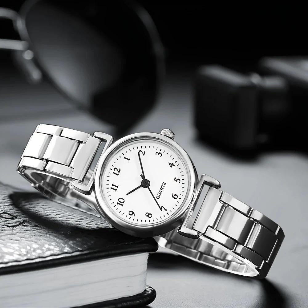 Fashion Women Watch set Light-luxury Ladies Quartz Wristwatch with LOVE Bracelet Thin Simple Business Female Clock Gift