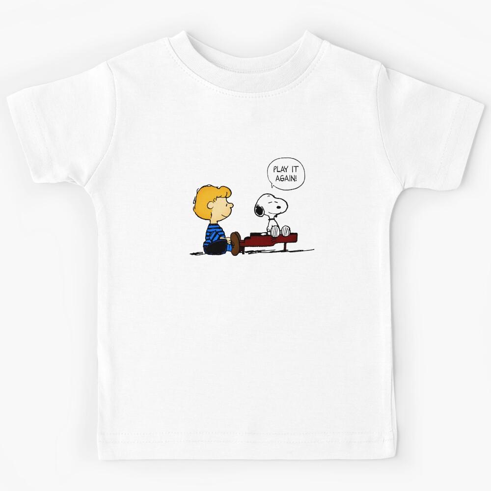 Play It Again - Schroeder & Snoopy Kids T-Shirt 160