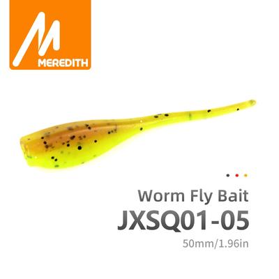 MEREDITH Przynęty wędkarskie 50 szt. 5cm 1g STINGER SHAD MIĘKKA PRZYNĘTA MIĘKKIE PLASTIKOWE PRZYNĘTY PREDATOR PIKE JXSQ01-05