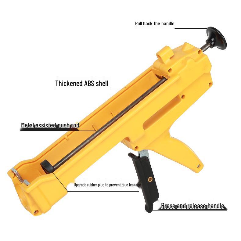 Reusable Universal Manual Rebar Adhesive Caulking Gun