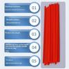 5/10/20/50/100/200 Pezzi Ugello Aerosol Cannuccia Estensione Spray 12cm Plastica Rossa Parti di Ricambio Estese