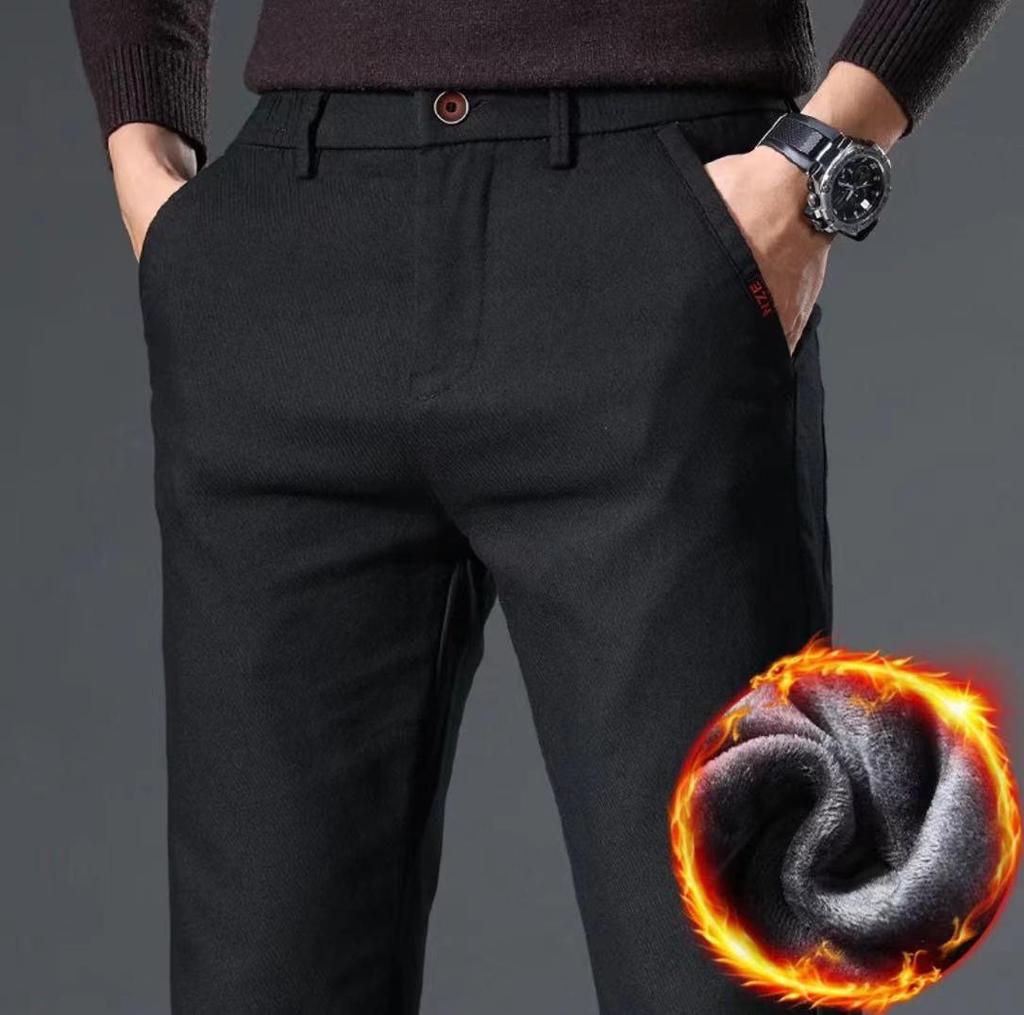2025 Spring Men's Slim-Fit Casual Straight Pants - Versatile Light Business Trousers with Stretch