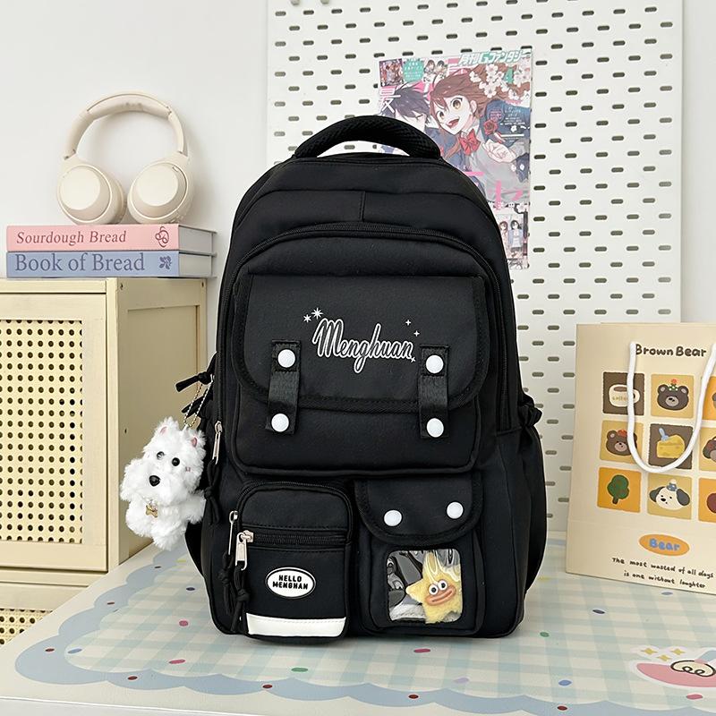 College style fresh and sweet candy color backpack girl multi-compartment large-capacity backpack