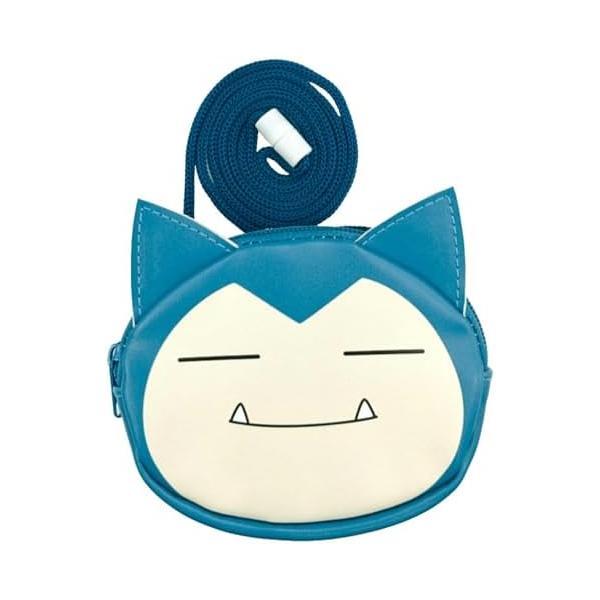 Pokemon PU Die-cut Neck Pouch Snorlax Plush New
