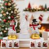 Nowa Świąteczna LED Znicz Elektroniczny Symulacja Świecy Mikołaj Bałwan Światło Atmosferyczne FesOświetlenie Otoczenia Xmas Prezent