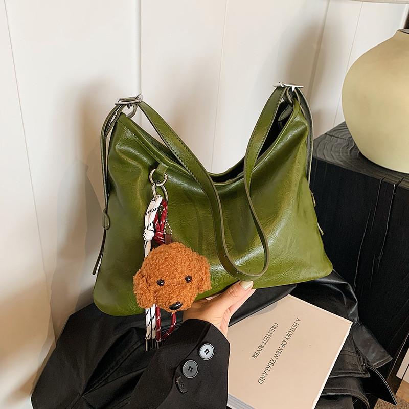IELGY Work Commuter Large Capacity Tote Bag Retro Fashion Casual Underarm Bag Commuter Shoulder Bag