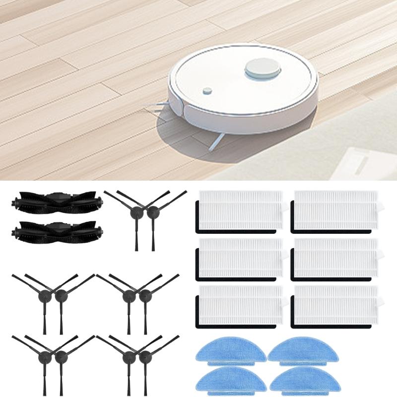 Replacement Accessories for Tikom L9000 Robot Vacuum Cleaner Main Brush Side Brushes Mop Pad Hepa Fiters Spare Part