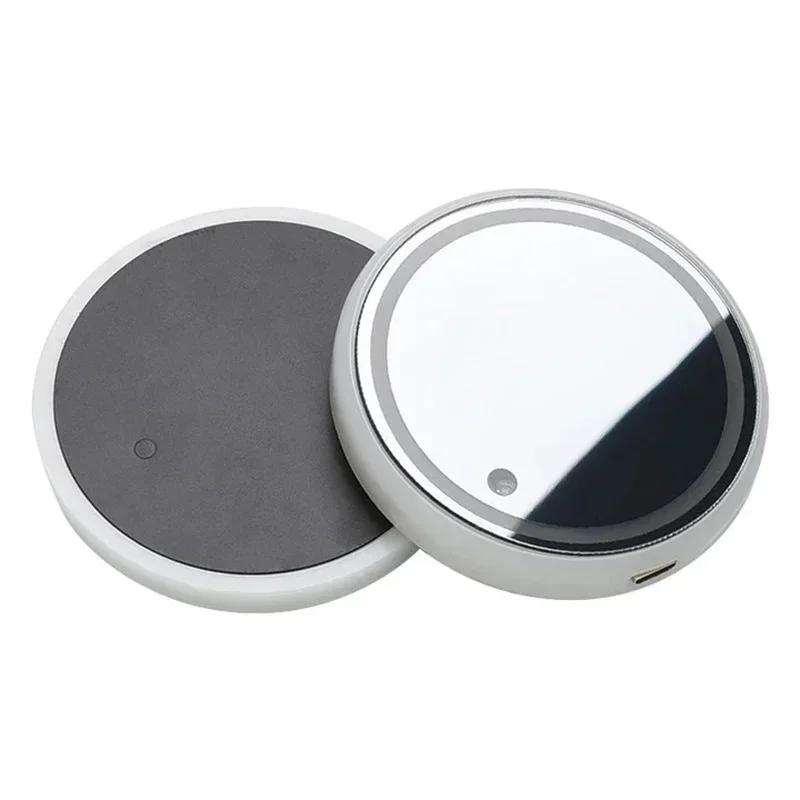

LED Car Cup Holder Lights USB Rechargeable Intelligent Sensor Atmosphere Pad with 7 Colors Changing for Interior Home Bar Use Other