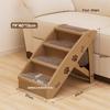 PP Foldable Pet Stair Steps Climbing Ladder For Small Senior Dogs Bed And Sofa Side Easy Climbing Portable Dog Accessory