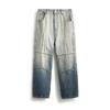 High street tooling trend heavy men's jeans American retro old trousers loose gradual change denim casual trousers