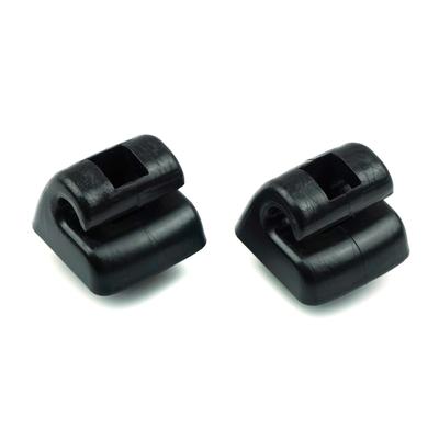 ESR504 2 Pcs Sunvisor Sun Visor Sunshade Retainer Leg Holder Repair Hook Clips Black Color for Mercedes W123 W124 W126 W201 190 W140 