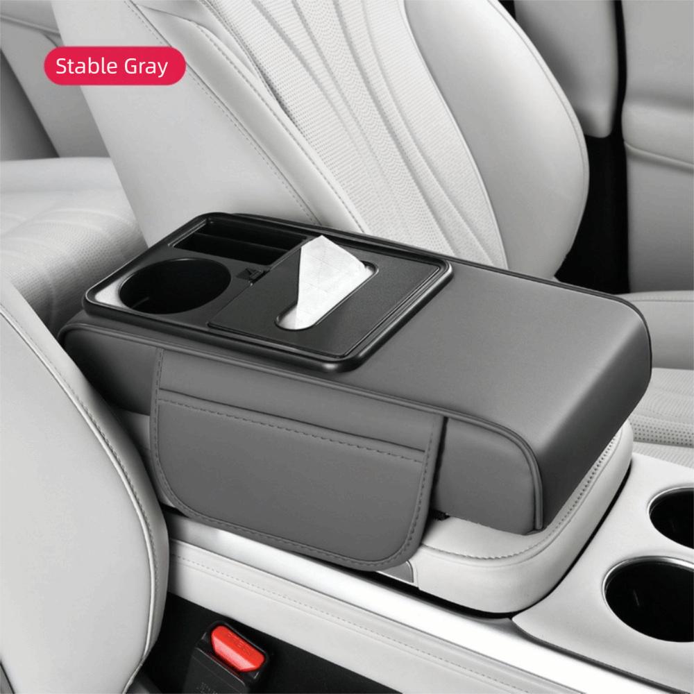 Elbow Support Armrest Heightening Pad Tissue Box Car Center Console Mat Trucks
