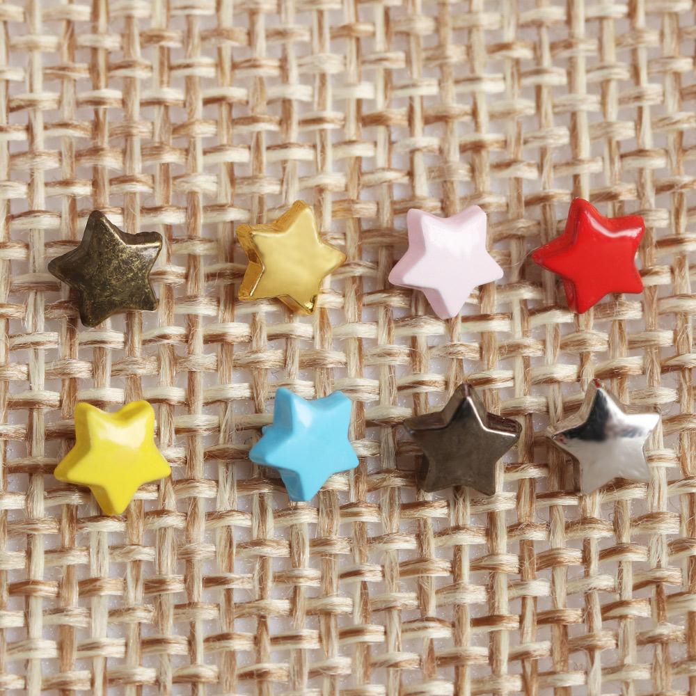 20/40Pcs Mini Metal Button Buckle DIY Doll Clothes Decor Buckle 5mm Star Buckles for Handmade DIY Crafts Sewing Accessories