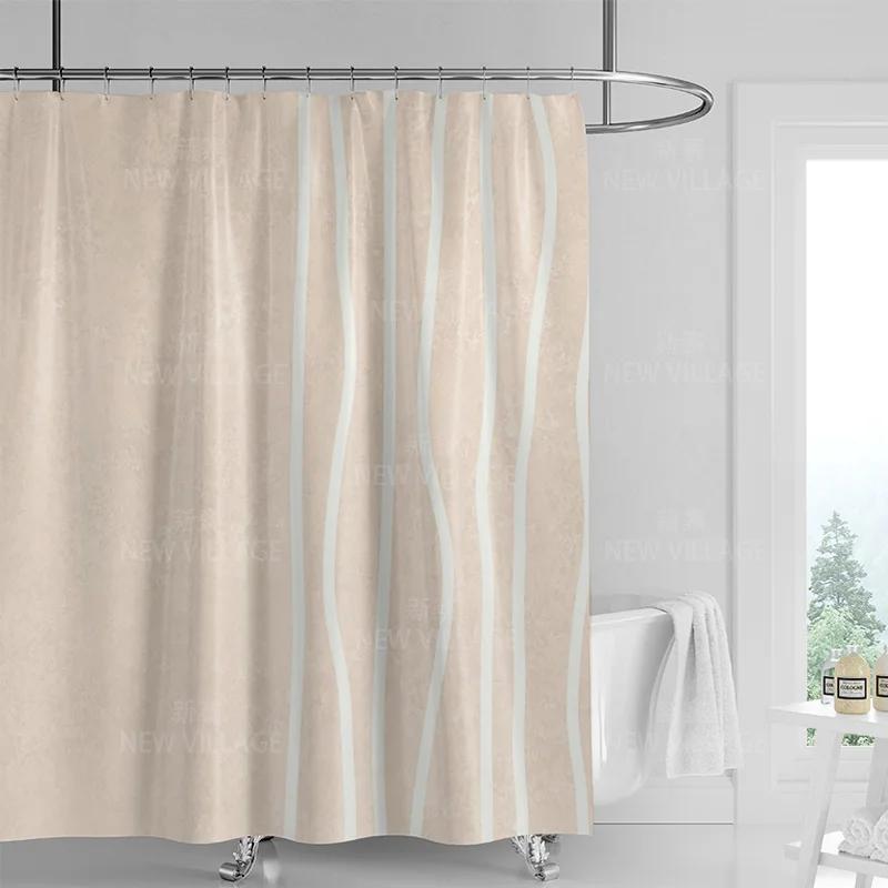 Abstract geometric graffiti shower curtain Nordic minimal wind waterproof fabric bathroom curtain shower curtain 180x200