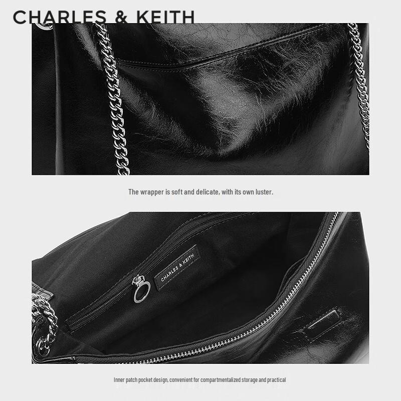 CHARLES&KEITH Large Soft Chain Messenger Shoulder Bag