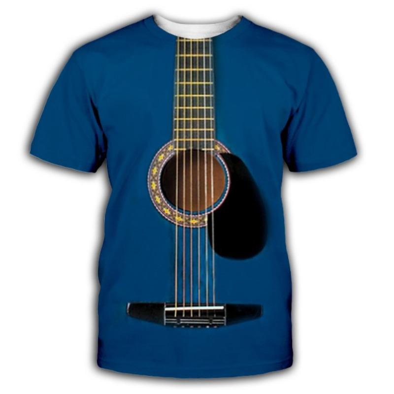 Men's Trendy T-shirt Loose Same 3D Printed Clothes Student Short Sleeved T-shirt