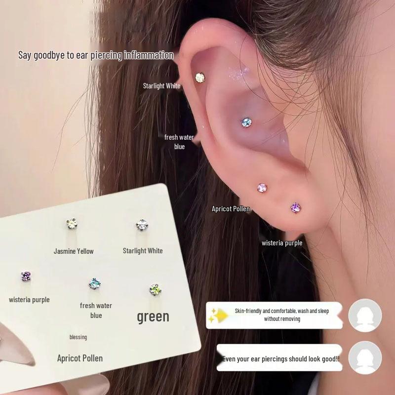 New Arrival Zirconia Stud Earrings – Versatile & Trendy Design for Everyday Wear