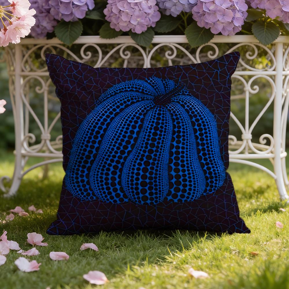 Y-Yayoi K-Kusama Abstract Art Pumpkin Cushion Cover Home & Car Dual-Scene Pillow Cover: Reversible for Premium Comfort