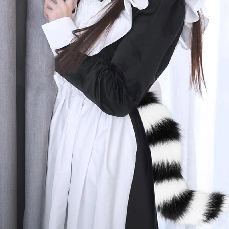 Adjustable Fox Tail Cat Prop Fur Furry Cosplay Carnival Party Christmas Anime Accessories Halloween Costume Wolf Tail
