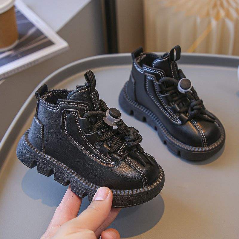 

Детская хлопковая обувь новая зимняя обувь ботинки для девочек красивая обувь для мальчиков утолщенные детские зимние ботинки короткие ботинки 21 shoe inner length 13.5 cm