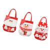 3pcs Holiday Candy Bags with Handles Cute Cloth Goodie Bag for Kids Party Holiday Supplies