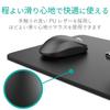 Elecom Mouse Pad with Wireless Charger, Qi Standard Compatible, Black, MP-WQ01BK