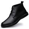 Famous Luxury Ankle Boots High Quality Mens Shoes Genuine Leather Casual Shoes Men Cow Leather Dress Warm Winter Boots for Men