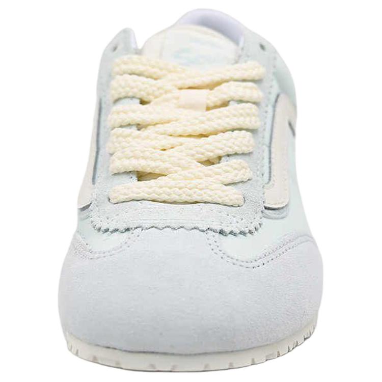 Vans Super Lowpro Fabric Cow Split Leather Soft Comfortable Thin Sole Low Top Skate Shoes Unisex Sneakers Blue VN000D83RNE