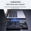 Universal USB 3.0 Type-C Blu-ray Optical Drive for Laptops - Region-Free External BD-ROM