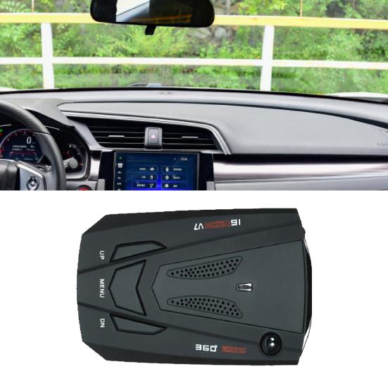 Buy V7 12V 360 Radar Detector Long Degrees Speed Range Voice Alert