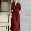 ZANZEA Women Casual Turn Down Collar Short Sleeve Shirt Dress