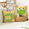 INS Cute Animals Cushion Cover Natural Linen Organic Fabric DoubleSided Printing Couch Pillow Covers Home Decor