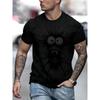 Men's Funny Monster Graphic T-Shirt Casual Short Sleeve Crewneck Tee