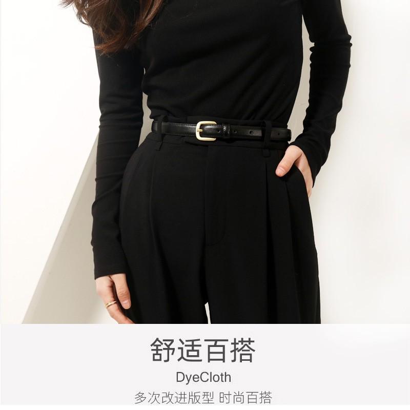 Womens Fashion Leather Belt Slim Decorative Waistband Suits Jeans Business