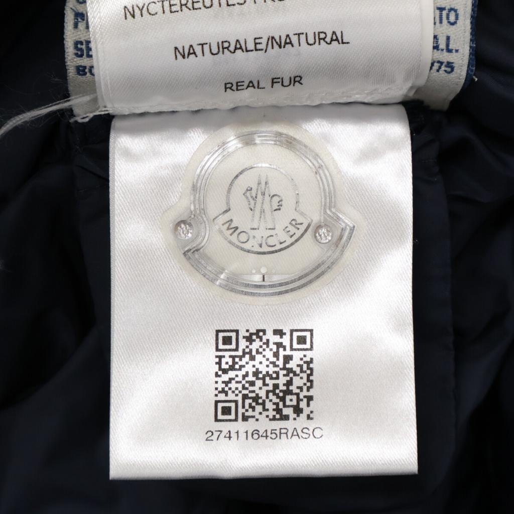 Moncler DIMITRA Fur-trimmed Down Jacket Coat 00 NavyUsed