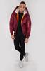 Alpha Industries MA-1 Hooded (158104) бордовая зимняя куртка (158104-184)