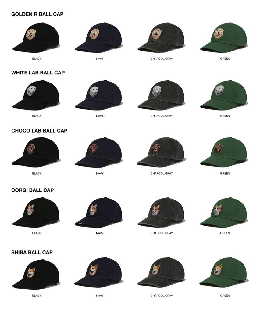 RETRIEVER CLUB White Lab Ball Cap [Charcoal Gray]
